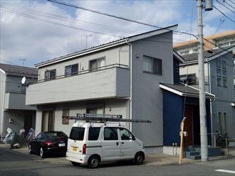 千葉県市原市｜サイディング目地の劣化補修と高耐久低汚染塗料ナノコンポジットWで外壁塗装、屋根は遮熱塗料のサーモアイSiで塗装