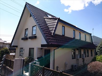 鎌ケ谷市｜ハイルーフマイルドフッソとエラストコートで屋根外壁塗装！