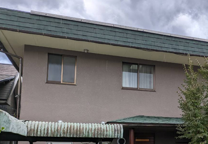 東村山市恩多町のお住まいにて施工させて頂いたパーフェクトトップ（ND-342）を使用したモルタル外壁塗装をご紹介！
