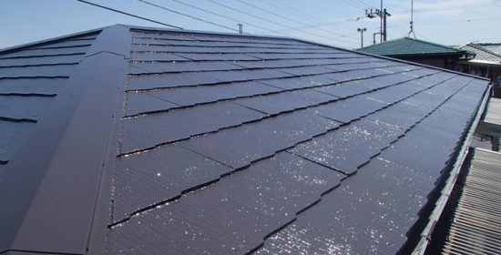木更津市清見台東で遮熱塗料のサーモアイSiで屋根塗装完了