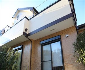 花見川区｜住まいのキレイと快適を両立、タイル調サイディングにUVプロテクトクリアSiでクリア塗装と屋根は高日射反射率塗料サーモアイSiで遮熱塗装