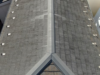 品川区南品川でスレート屋根塗装をご検討、棟板金も必ずチェックいたします
