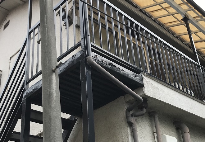 大田区矢口でアパート外壁と外階段の塗り替えご相談