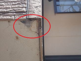 君津市南子安の外壁調査、コーキングの欠損等が原因による雨漏り