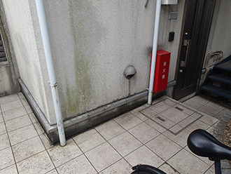 大田区大森南にて汚れや剥がれが気になるモルタル外壁は塗り替え時期が来ています