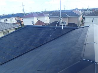 茂原市高師の築20年が経過した屋根調査、屋根の耐久性維持のための屋根塗装工事のご提案