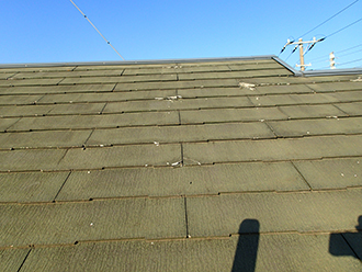 品川区二葉で屋根塗装のため点検したスレートはコロニアルNEOでした