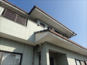木更津市長須賀で無機塗料スーパーセランフレックスを使用した、外壁塗装工事