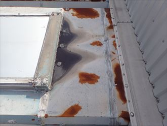 木更津市潮見の工場屋根調査、折半屋根への塗装工事のご提案