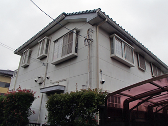 狛江市　カラーシミュレーションを使用しての外壁塗装　軒天・雨樋塗装