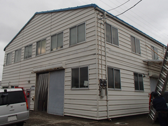 千葉県君津市　外壁塗装と屋根カバー工法で工場の改修工事