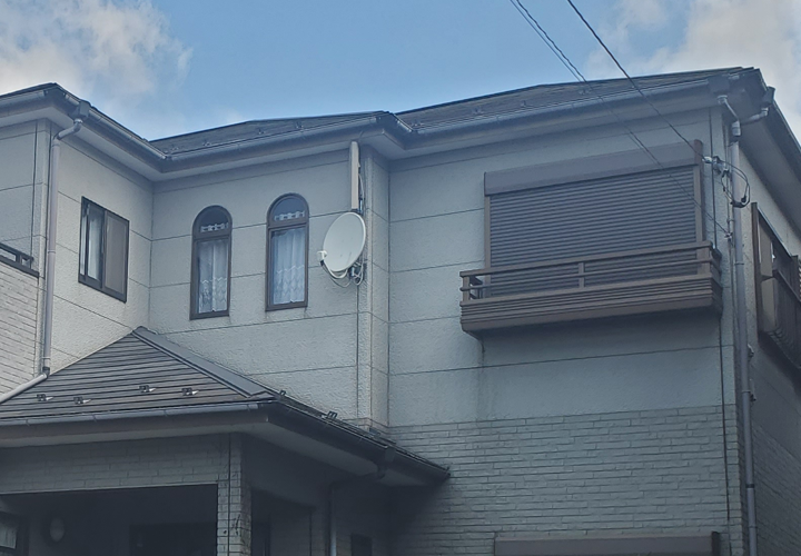 武蔵村山市伊那平のお住まいで施工させて頂いた外壁塗装工事｜対候性に優れたファイン４Fセラミックを使用して施工しました！