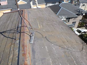 東京都中野区　屋根塗装の点検　屋根材劣化