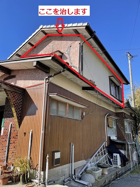 熊本市南区にて１軒家の経年劣化でボロボロになった外壁を塗り替えてきました【２色以上/中塗り/上塗り】