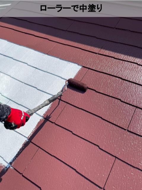 熊本市南区にて行った経年劣化していた屋根の塗装工事、暑い日の塗装はムラに注意です