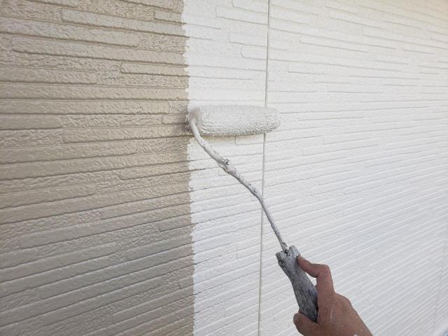 菊池郡菊陽町にて窯業系サイディング外壁の塗り替え仕上げ。最強低汚染性シリコン塗料はこれしかない！