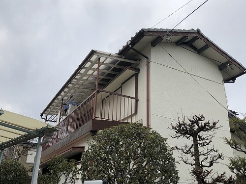 茨木市にて築50年の戸建てを現場調査