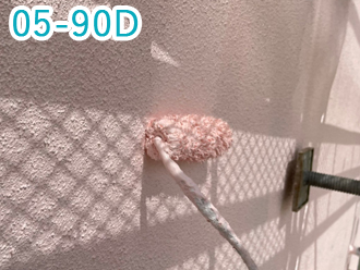 江戸川区にて淡いピンク色（05-90D）で外壁塗装！点検時の様子と仕上がりをご紹介