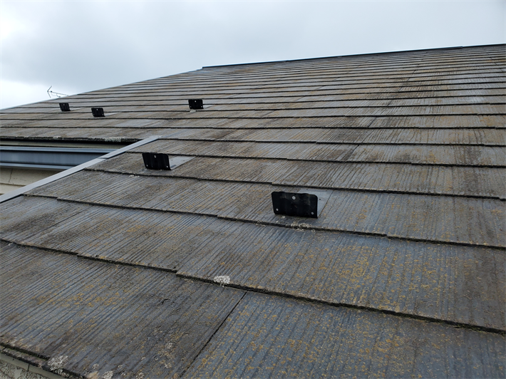 豊島区千早にて防水性が低下しているスレート屋根の無料点検を実施！屋根塗装工事をご提案！