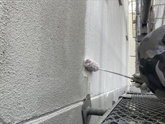八王子市散田町でＡＬＣの外壁のシール工事と外壁塗装工事