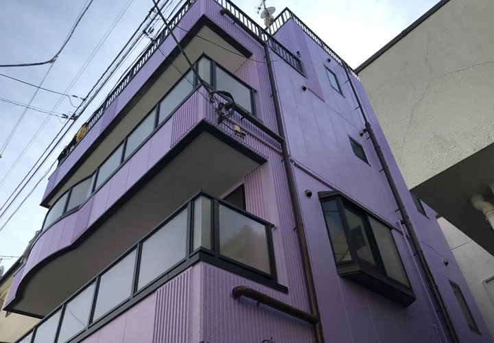 江戸川区南篠崎町にてパーフェクトトップの85-70Lで外壁塗装を行い和やかな印象の建物に！