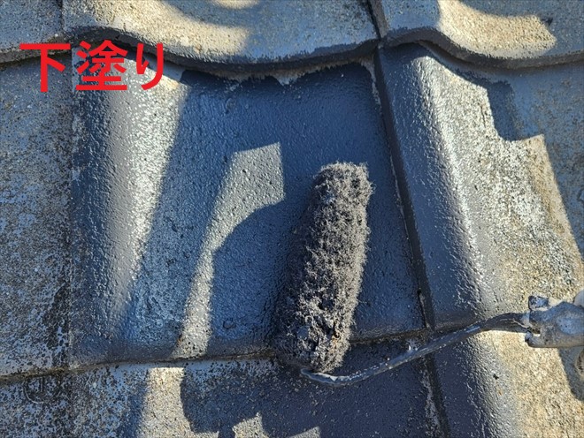 狛江市岩戸南でセメント瓦葺き屋根の塗装工事を税込み440,000円でおこないます！