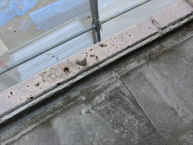 屋上防水の汚れ