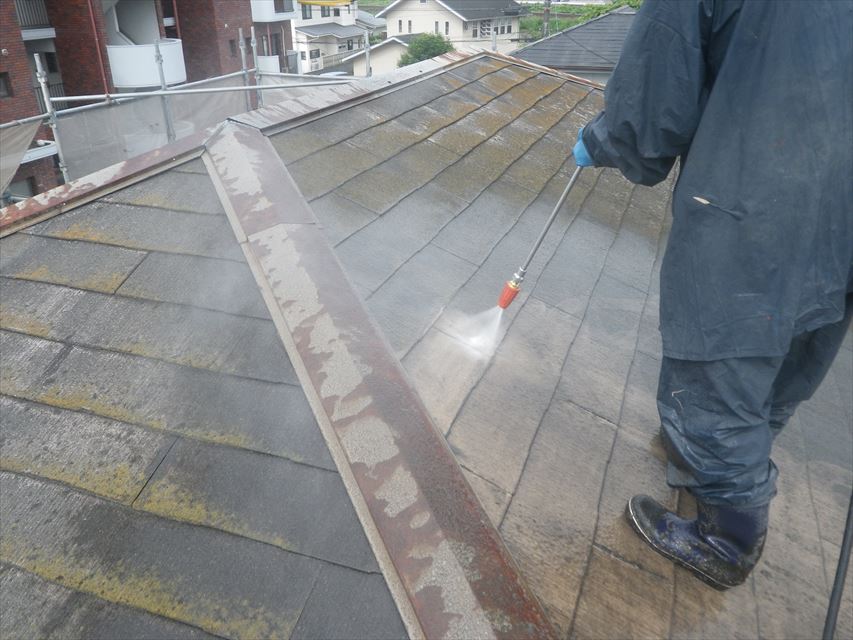屋根高圧洗浄(水洗い）