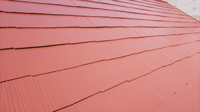 多治見市笠原町で、スーパー遮熱サーモフッ素塗料で屋根塗装です