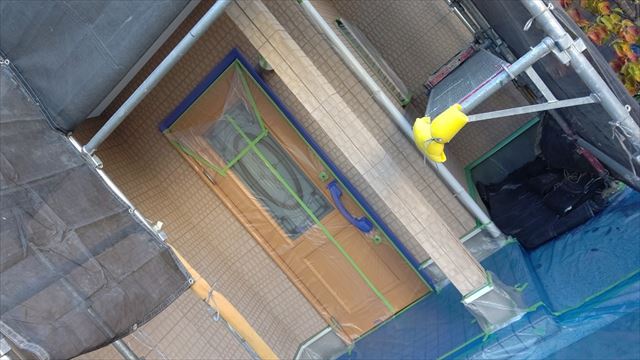 多治見市小名田町で屋根外壁塗装養生完成