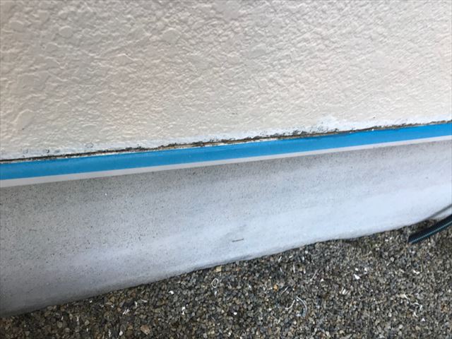 多治見市高田町で外壁塗装には欠かせない下地処理を行いました