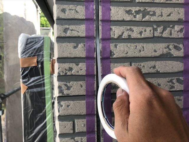 土岐市下石町で外壁塗装、目地コーキングの打ち替えを行いました