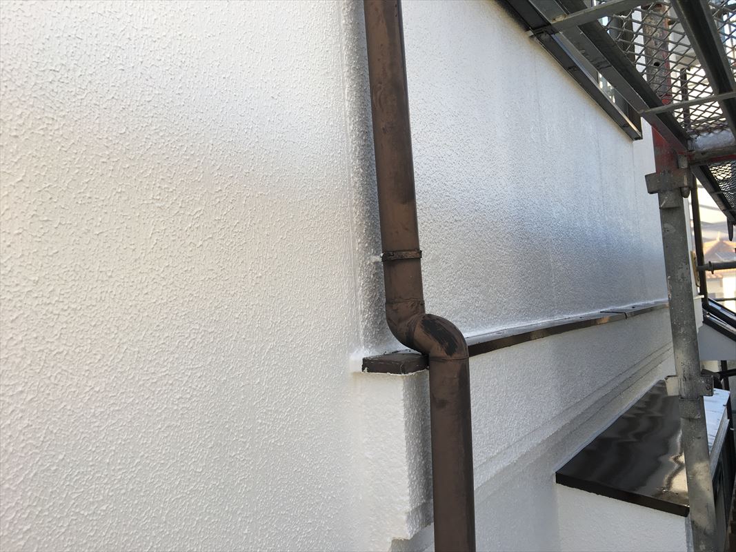 多治見　外壁ガラ付け塗装　ベランダの補修　防水