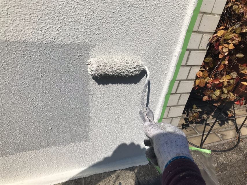 土岐市で塀をエクスファイン艶消を使って塗り替えました。