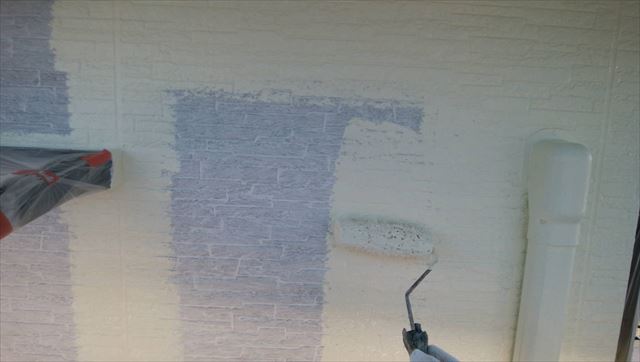 恵那市　外壁下塗り1回目