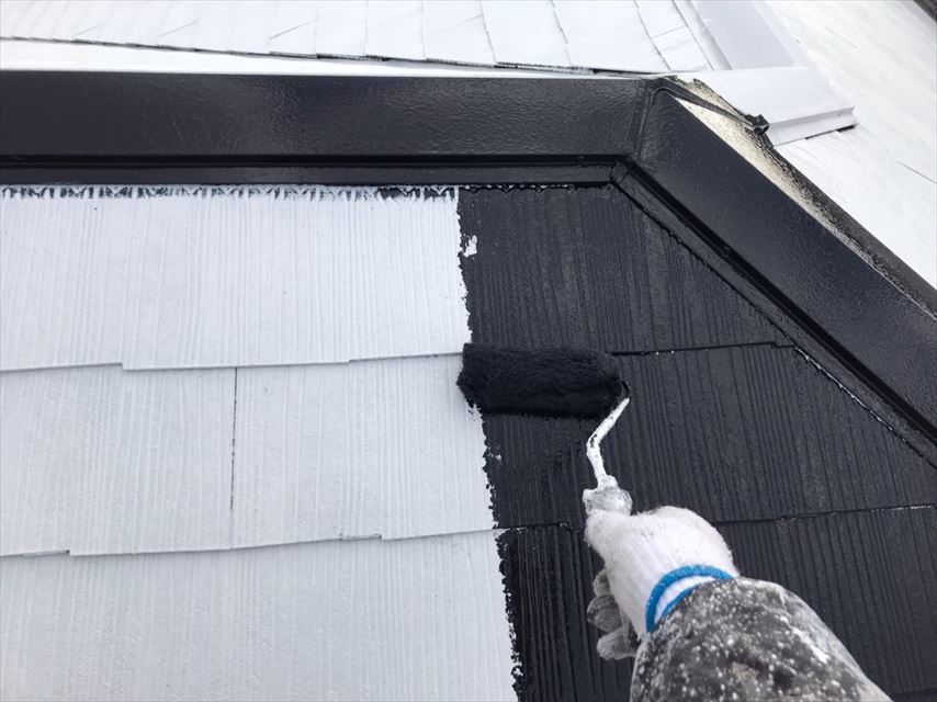 多治見市脇之島町でスレート屋根の塗り替えをしました。