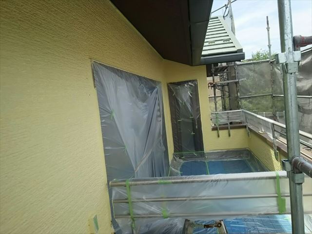瑞浪市外壁中塗り完了