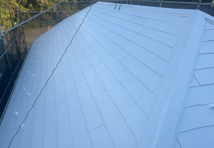 遮熱塗料を使用した屋根屋根塗装メンテナンス完了