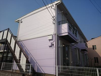 船橋市アパート屋根外壁塗装工事完了
