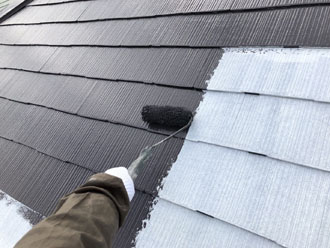 習志野市津田沼で築24年になる邸宅の屋根塗装を実施、遮熱塗料のサーモアイSiで耐久性のある屋根に！