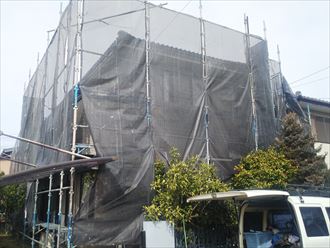 四街道市旭ケ丘で外壁塗装工事を実施