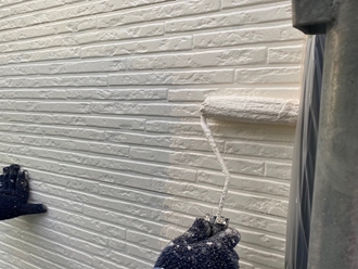 富津市二間塚にてナノコンポジットＷを使用した外壁塗装工事を実施
