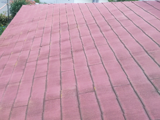 山武郡横芝光町栗山にて屋根の調査、塗膜が劣化した化粧スレートにはファインパーフェクトベストによる塗装工事をご提案