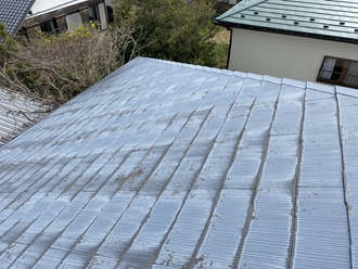 東金市にてスレート屋根をサーモアイSiを使用した遮熱塗装工事