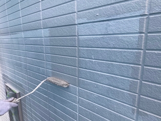 市川市大野町にてサイディングにパーフェクトトップを使用した外壁塗装工事