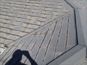 千葉市稲毛区稲毛海岸の塗装調査、前回の塗装工事から10年が経過し２回目の屋根塗装と外壁塗装をご検討