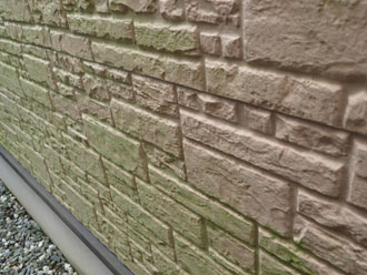 君津市外箕輪で築12年になる邸宅の窯業系サイディング外壁に藻が発生、パーフェクトトップでの外壁塗装をご提案