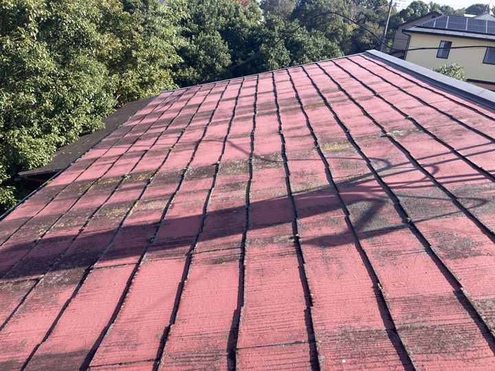 鴨川市西町にて経年劣化した屋根のメンテナンスについてのご相談、屋根塗装工事をご提案しました
