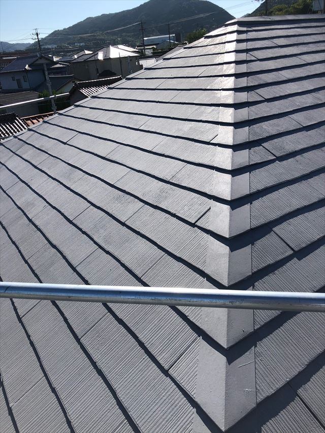 スレート屋根、上塗り塗装