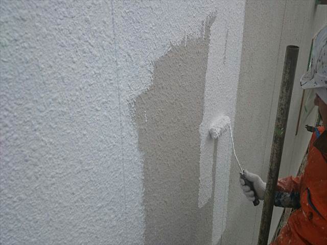 土浦市で、省エネ塗料サーモブロックを使用し外壁塗装工事！
